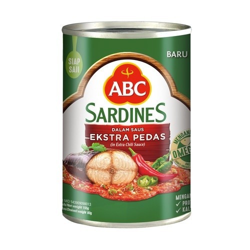 

New Item ABC SARDINES EKSTRA PEDAS 155G