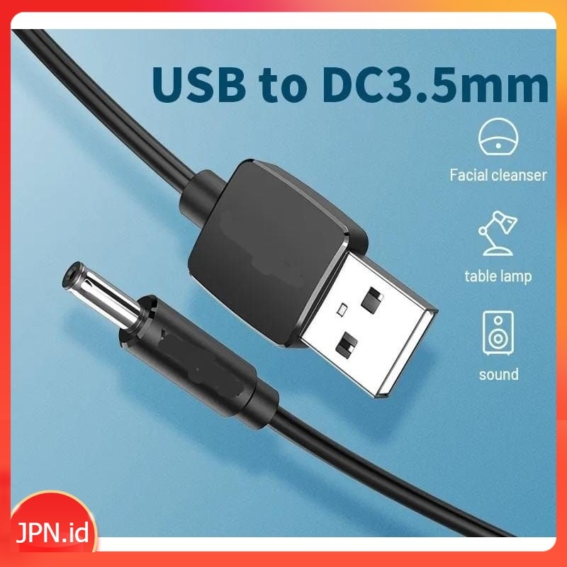 Kabel Power 3.5mm Charger Senter Kipas Mini Jack DC - JPN