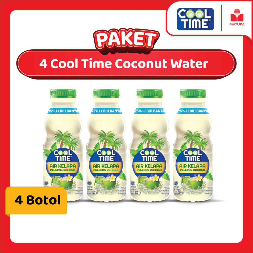 

Paket 4 Botol Cool Time Coconut Water