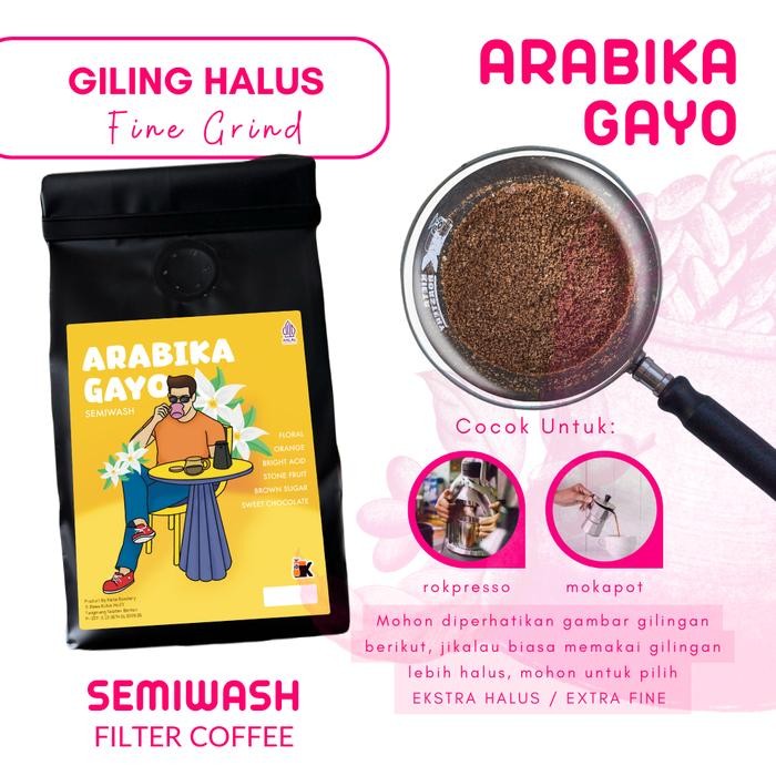 

SALE Kopi Arabika Aceh Gayo Premium 1kg (biji/bubuk) - Giling Halus, 100gTERLARIS