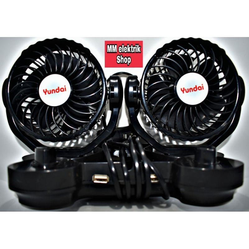 Kipas Angin Mobil 24Volt Usb Charger CF 021 YUNDAI
