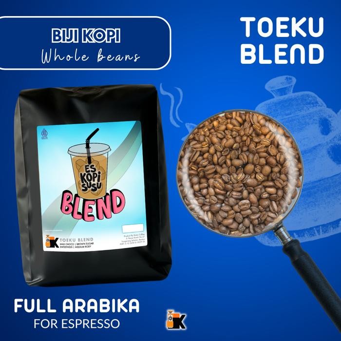

Sale Biji Kopi TOEKU Blend 100% Arabika untuk Kopi Susu - Beans, 200gr Terlaris