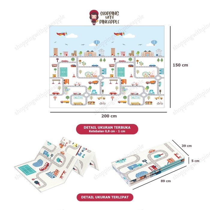 ✨LARIS✨ -PLAYMAT IMPORT / PLAYMAT LIPAT - swp - 150-HowdyMonkey
