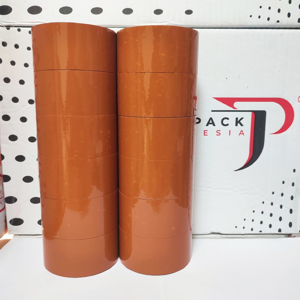 

HEMAT 1 Lusin / 12 Pcs - Lakban Coklat 45 mm x 72 yard - Lakban Packing Hemat - Lakban Jago Pack Indonesia Ekonomis