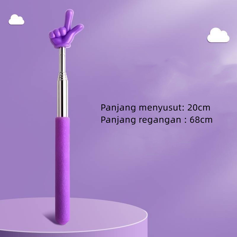 

MOS TONGKAT ALAT PENUNJUK PAPAN TULIS BENTUK JARI TELESKOPIK / EXTENDABLE POINTER / ALAT BANTU TUNJUK MENGAJAR GURU