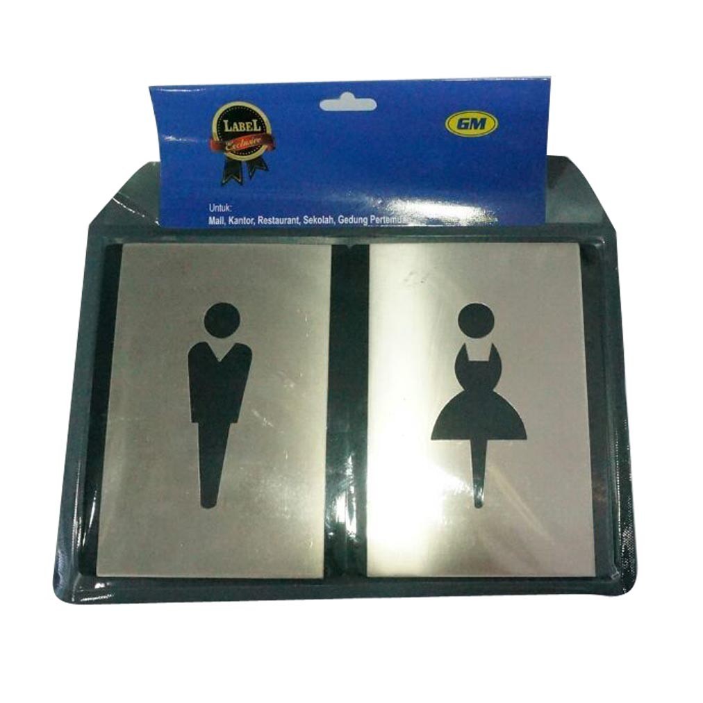 

GM LABEL ACRYLIC METAL SIGN GRAVIER TOILET SET MS 805