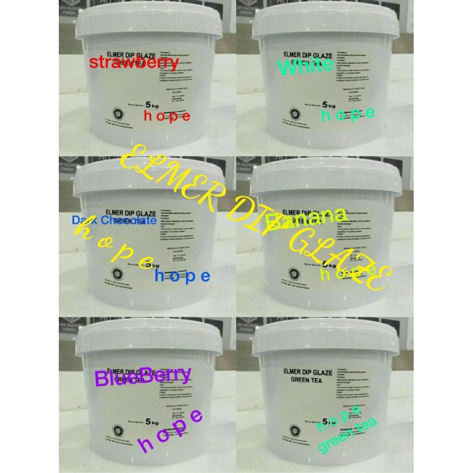 

✨TERLARIS -Elmer - DIP GLAZE 5kg (Varian Rasa ) 1Pail -