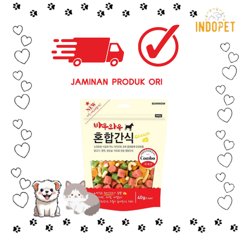 

INDOPETMARKET - BOWWOW MIXED SNACK 40GR