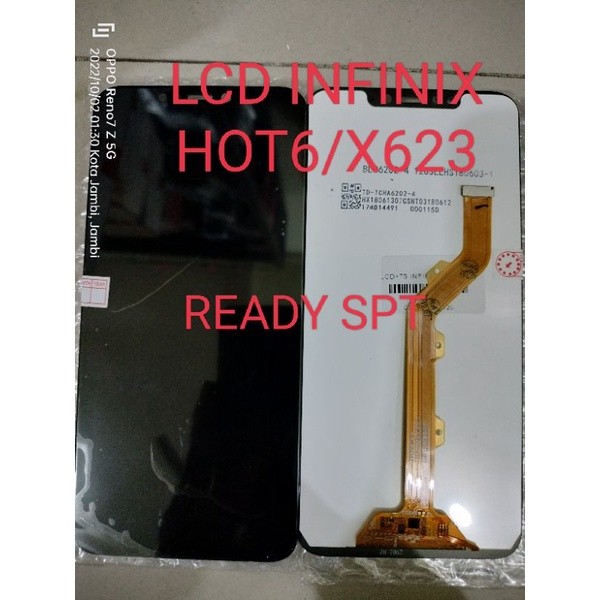 lcd infinix hot 6/x623