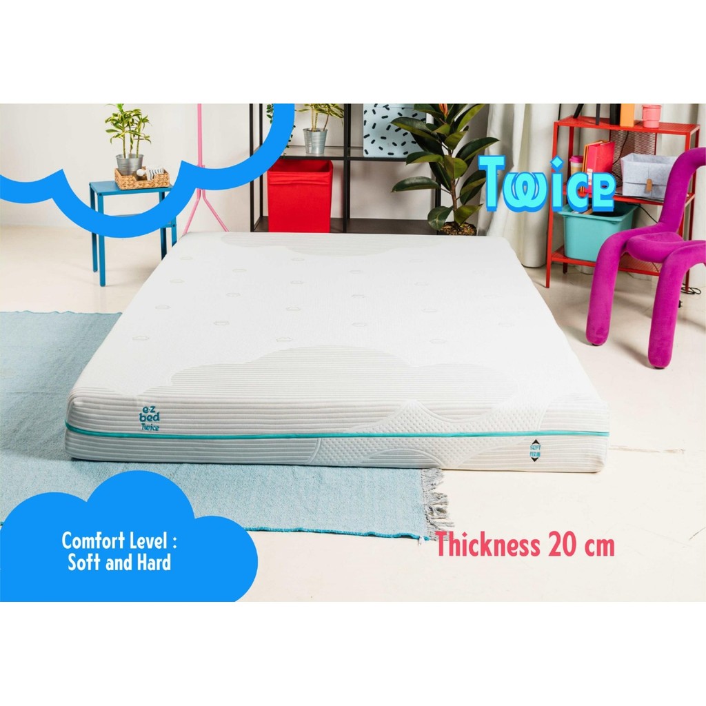 Kasur box EZ Bed Mattress Twice tebal 20 cm Original