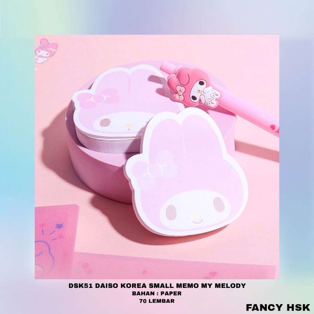 

KOREA DAISO SMALL MEMO MY MELODY DSK51