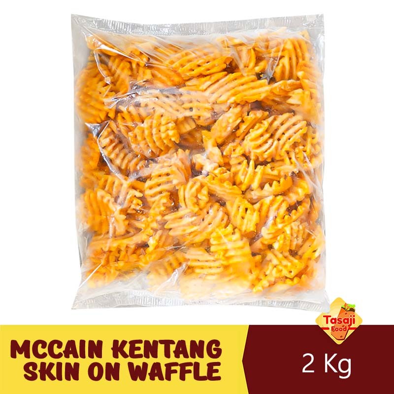

McCain Redstone Canyon Skin On Waffle Fries 2 Kg Kentang Goreng Beku
