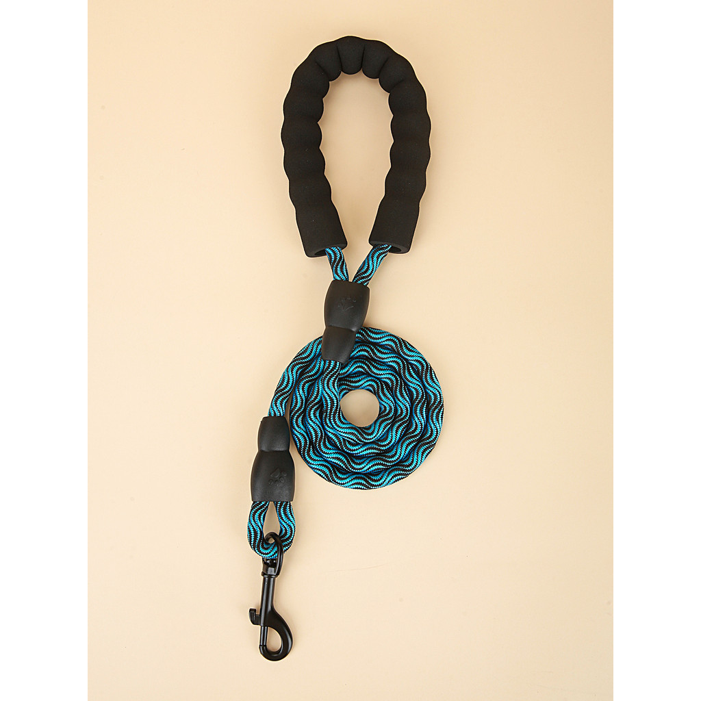 1pc Pet Dog Leash Chest Strap Collar Blue Wavy Dog Leash Small Dog Medium Dog Leash