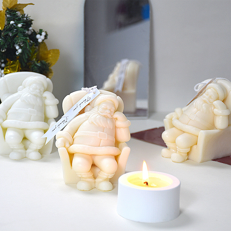 

Sofa Santa Claus Silicone Mold for Handmade Candle Plaster Soap Epoxy Resin Chocolate Decoration Gypsum Ice DIY Baking Mould