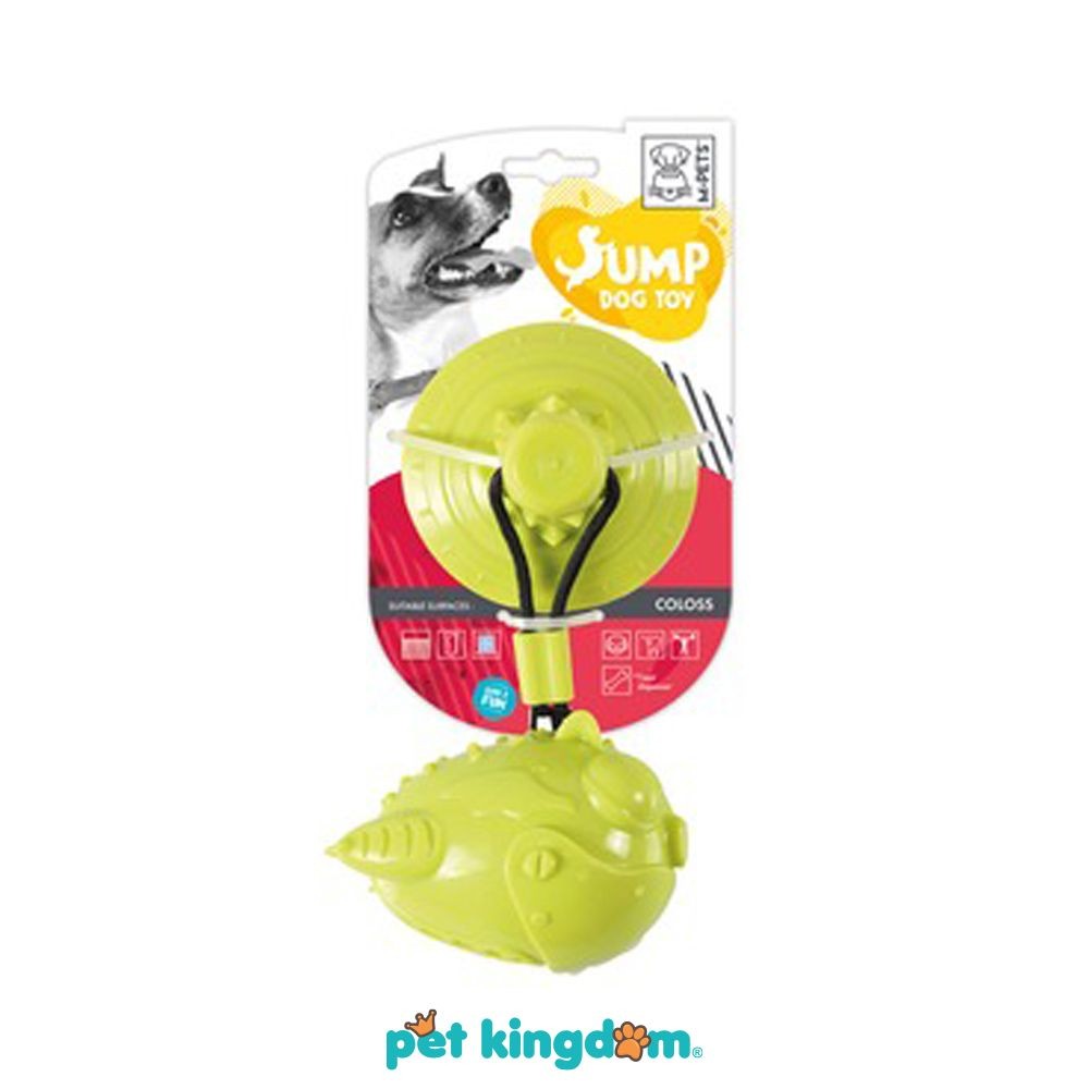 M-Pets Mainan Anjing Dengan Suction Cup - Hijau Dog Toys Perlengkapan Bermain Anjing Alat Bermain Do