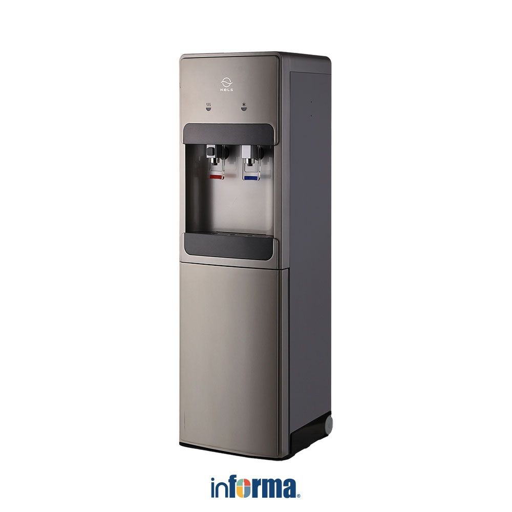 Informa Kels Salvo Dispenser Air Bottom Loading - Silver Tabung Air Minum Galon Bawah Elektronik Rum