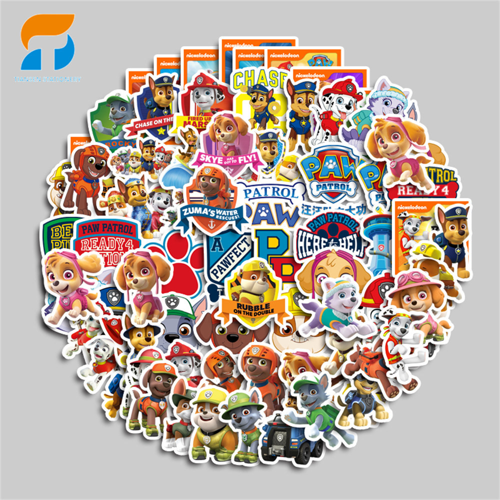 

80pcs stiker PAW Patrol yang Lucu DIY untuk Komputer, Washi, Scrapbooking, Laptop, Alat Tulis, Seni, dan Kerajinan.