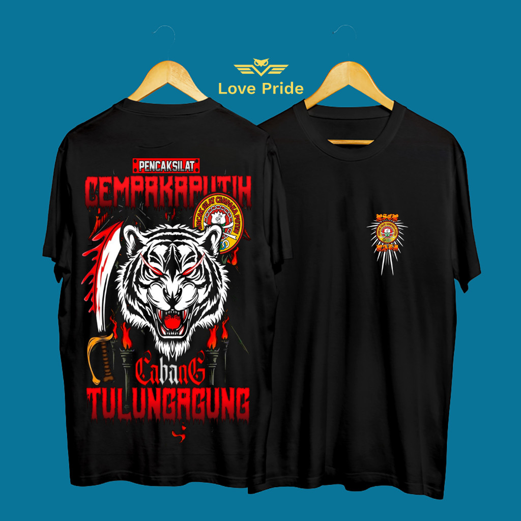 Kaos Tshirt Baju Distro Pencak Silat PSCP Cempaka Putih Harimau Premium Terbaru