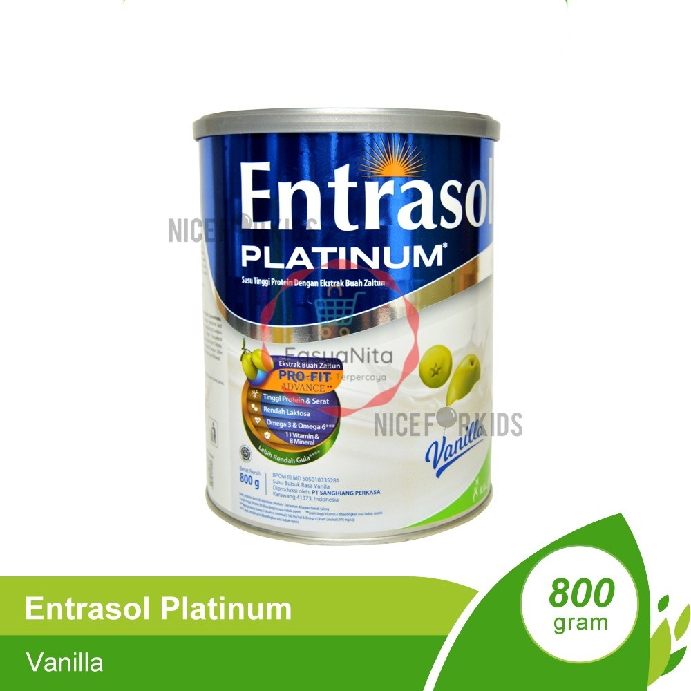 

Entrasol Platinum 800 gr Susu Kalsium Untuk Tulang Entrasol Senior - Fasyanita Denpasar