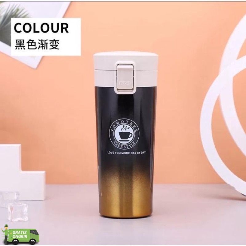 Thermos Kecil Mini Termos kopi Stainless Steel Vacum Tumbler 380ml