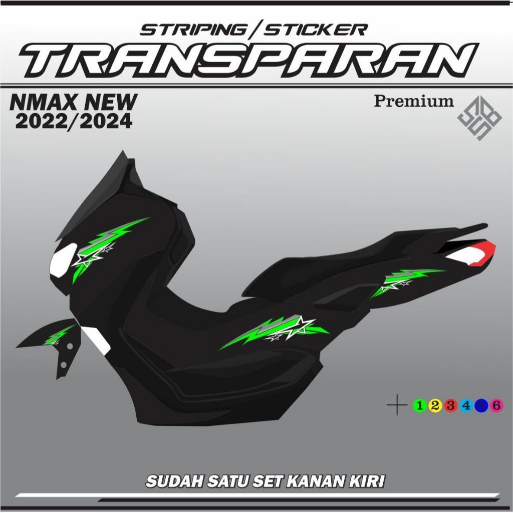 LIS TRANSFARAN / Sticker Striping Transparan UV NMAX 155 New VVA Simple List NMAX 2020 2021 2022 202