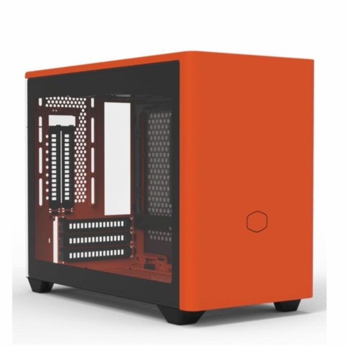 Cooler Master MASTERBOX NR200P - MINI ITX PC Case - SUNSET ORANGE