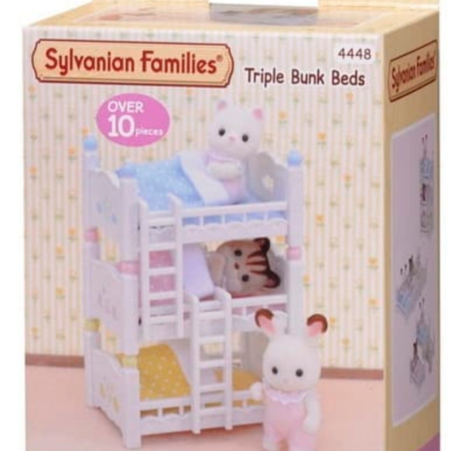 Mainan Koleksi Sylvanian Families Triple Bunk Bed kasur tingkat 3 KSMbersaudara