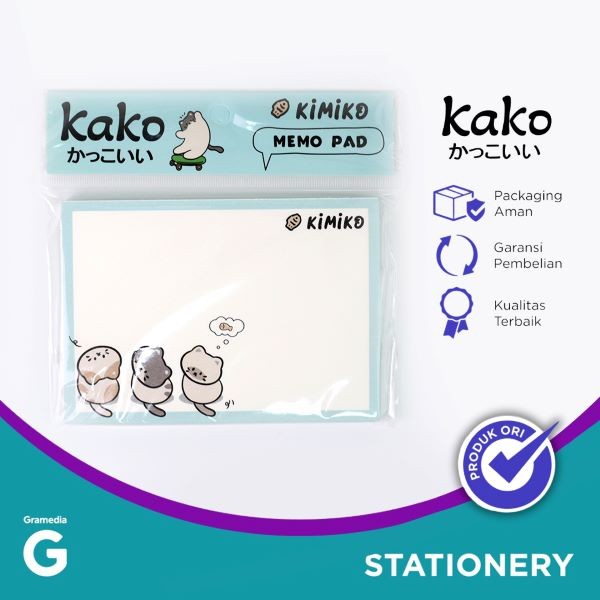 

Kako Kimiko Cat Memo Pad Blue