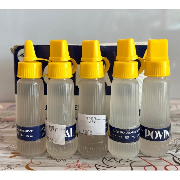 

LEM POVINAL KECIL 111 WATER GLUE KERTAS ISI 22ML