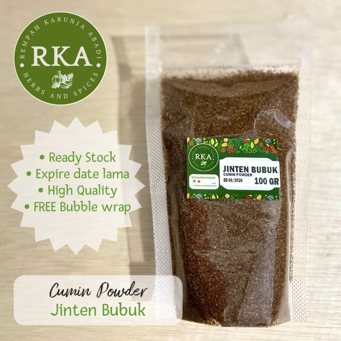 

Jinten Jintan Bubuk Murni - 250 gr / Cumin Powder 250 gr / Pure Ground Cumin 250gr