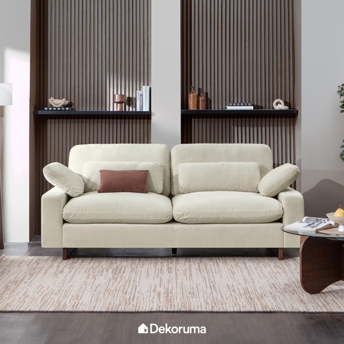 Dekoruma UMARU Sofa 3 Seater / Sofa 3 Dudukan Kain / Sofa Ruang Tamu