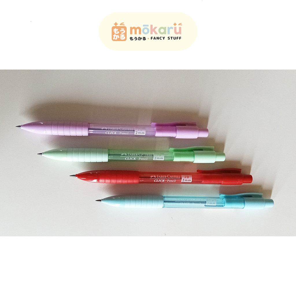

Faber Mechanical Pencil 2B Click 2.0 mm Pensil Mekanik Tebal Murah