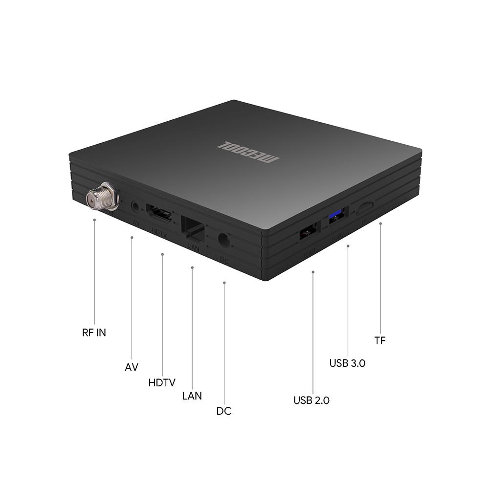 DVB-S2 Mecool KT1 Android TV box 4K Amlogic S905X4 smart set top box 2GB 16GB ROM HDR10+ receiver 2.