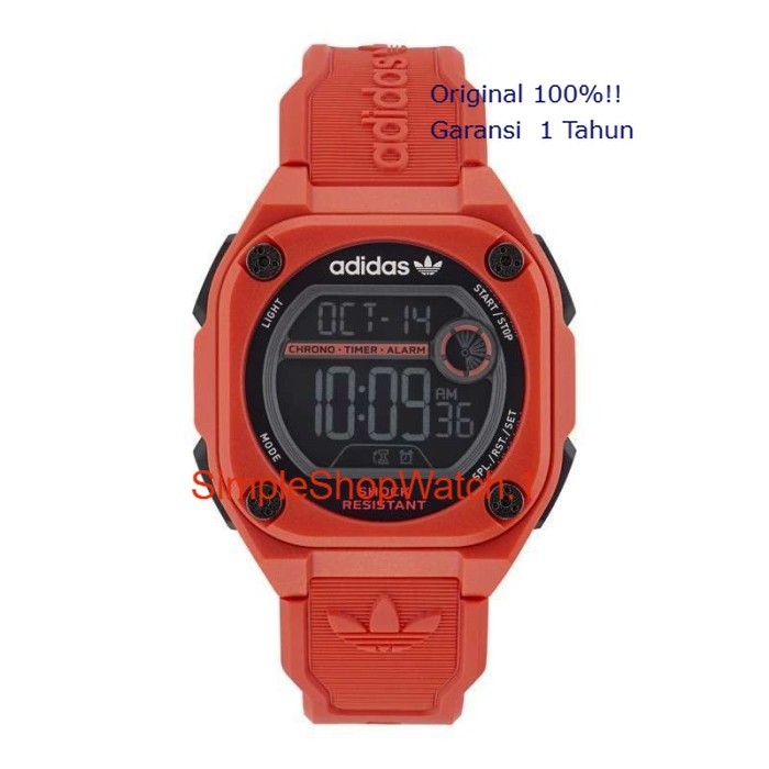 Original 100% Adidas Originals AOST23063 PROJECT ONE SST Jam Tangan Pria Digital Red Garansi Resmi 1