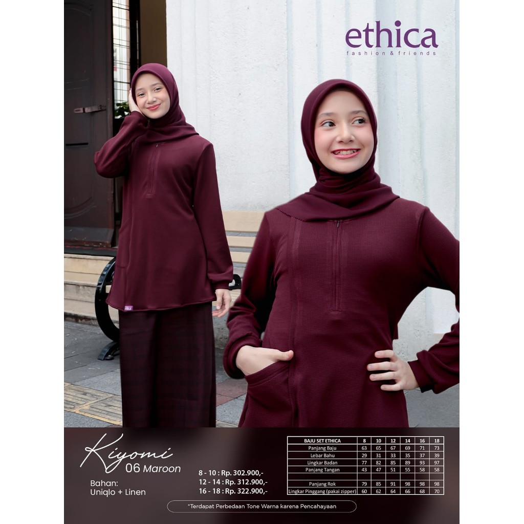 Ethica Set Rok Tunik Kiyomi 06 Untuk Anak Remaja