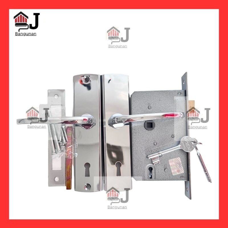 AJB - Slot Kunci Handle Handel Selot Kunci Kuda Kecil Mortise Door Lock Horse 100% Brand Original