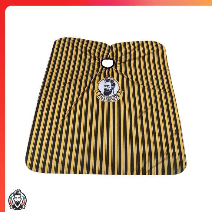 Kep Salur Kuning / Kain Kip Cukur / Cape Barbershop / Cape Salon Profesional terbaik