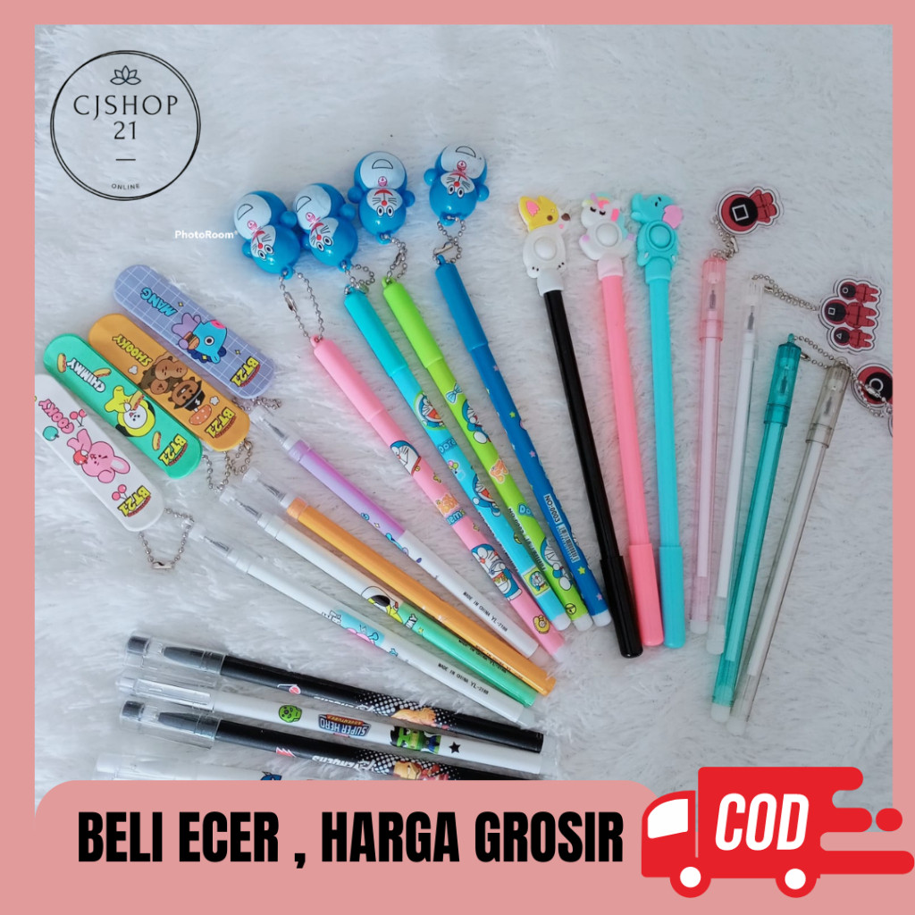 

Cod BOLPOIN GEL GANTUNGAN LUCU / Alat Tulis Anak / PULPEN Gel Bisa COD / PULPEN KARAKTER