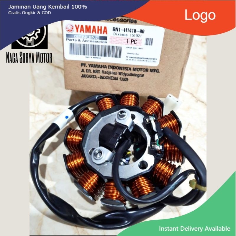 Spull spul stator assy Yamaha Mio M3 Fino Grande BN1-H1410-00 ORI YGP