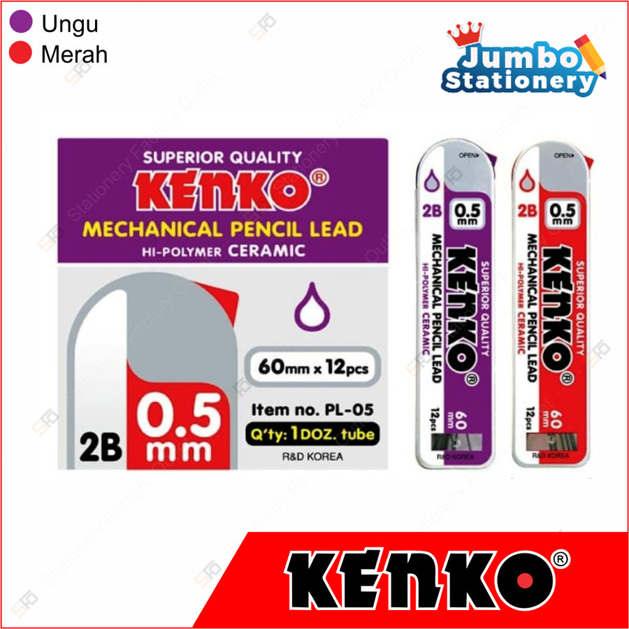 

Isi Pensil Mekanik Kenko Pencil Lead 2B PL-05