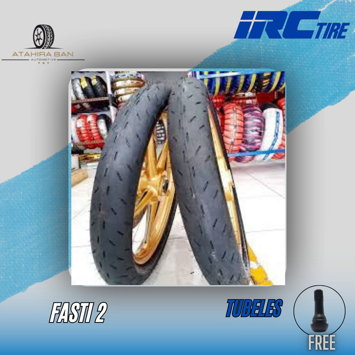 BAN IRC RACING RING 14 90/80-14 FASTI 2 SATUAN/SEPASANG BAN TUBELES MATIC SOFTCOMPOND