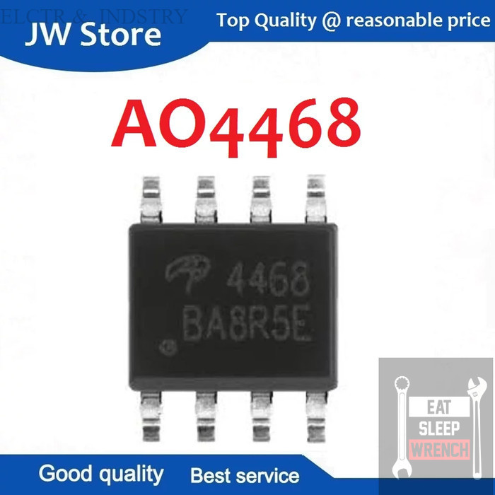 sparepart elektronik MOSFET AO4468 4468 SOP-8 IC dan Transistor mosfet