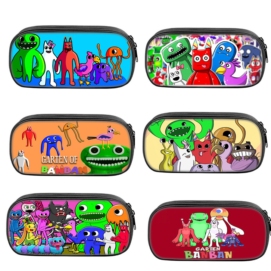 

GARTEN OF BANBAN Pencil Case Cute Blue Monster Stationery Bags Kawaii Anime Action Figure Toys Pencil Pouch Kids Birthday Gifts