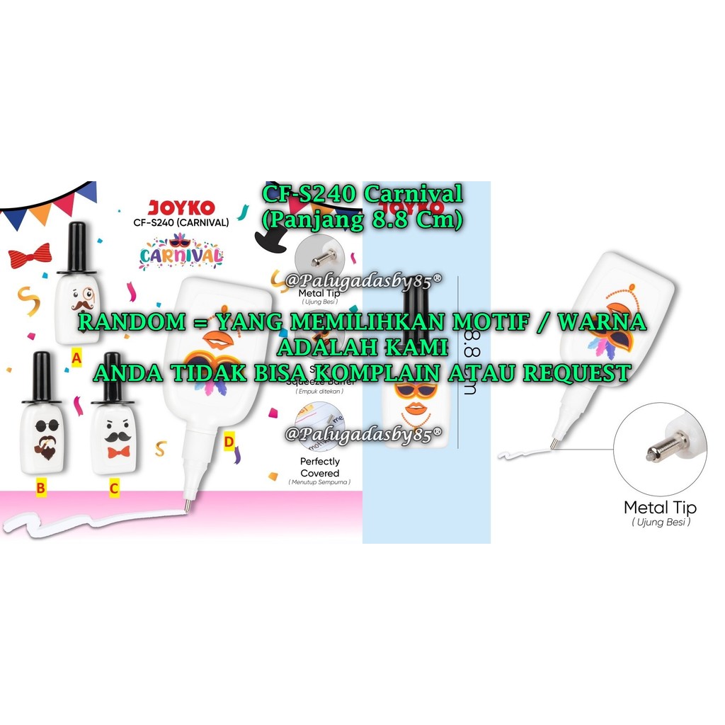 

(1 Pak Isi 12 Pcs) GROSIR Correction Fluid JOYKO CF-S240 / Penghapus Cair Joyko CF-S240 (1 Pak/12)