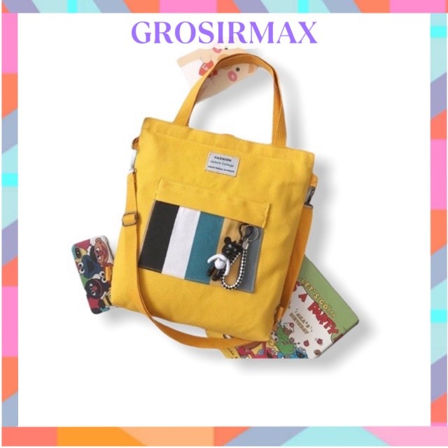 Ready Makassar   Tote Bag Wanita (Bisa Ransel Bisa Selempang) Tas Totebag Motif Makassar