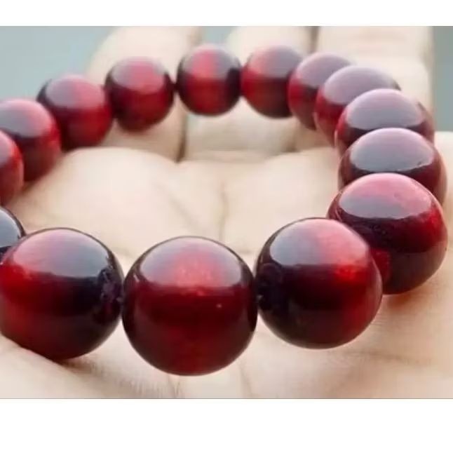 GELANG BUTIR YUSER AKAR LAUT MERAH DELIMA 12 MM ORIGINAL