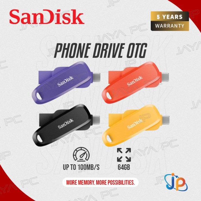 FlashDisk SanDisk Phone Drive for Android OTG 64GB - Flash Disk 64 GB USB 3.2 Type C