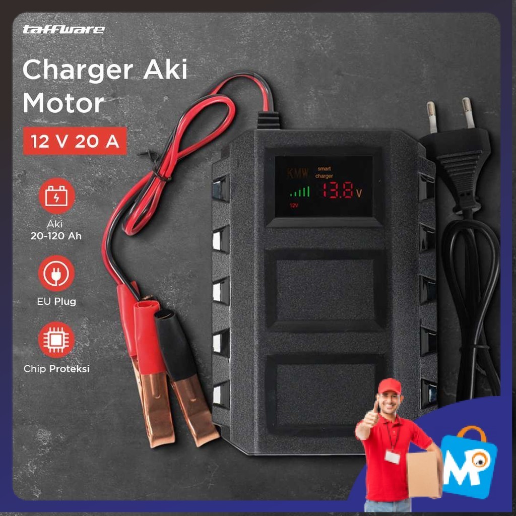 Taffware Charger Aki Mobil Intelligent Battery Charger 12V 20A - KC-20A