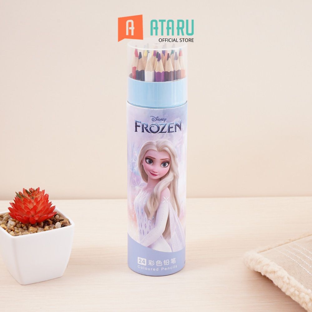 

Ataru Set 24 Pcs Pensil Warna Frozen - Mix Color Pencil Alat Tulis Warna Warni Alat Mewarnai Perlengkapan Sekolah Anak Peralatan Menggambar