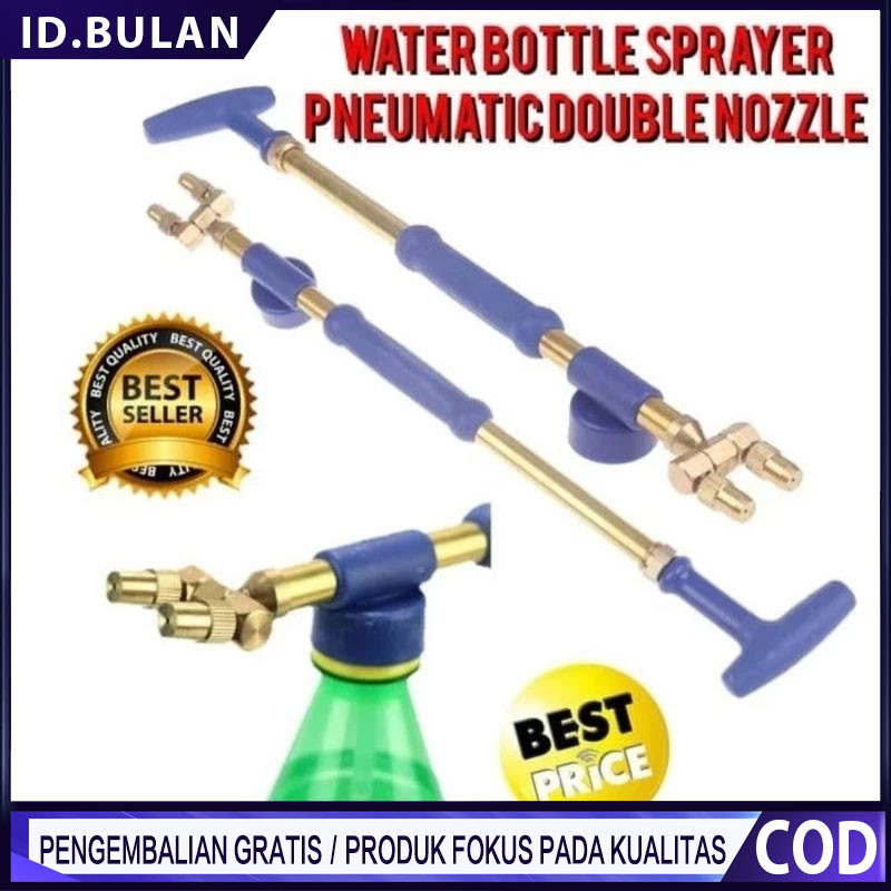 Alat Semprot 2 Nozle Kepala Kuningan Sprayer Alat Semprot Manual Alat Semprot Tanaman